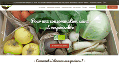 Desktop Screenshot of lespaniersbiosolidaires.fr